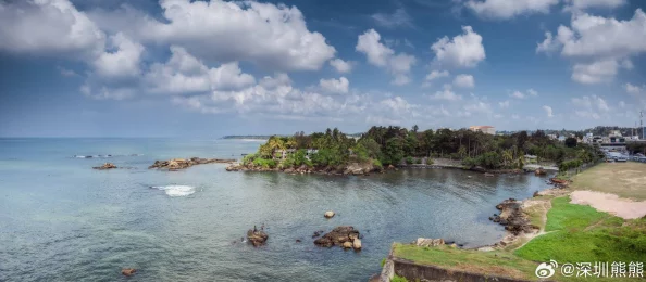 绿意盎然海角原创生机勃勃的自然风光与独特视角的完美结合