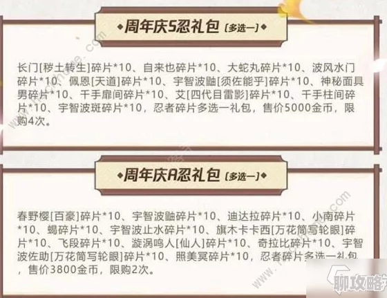 火影忍者手游最新限购礼包性价比深度剖析及新鲜福利解读