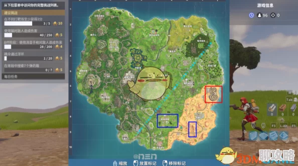 堡垒之夜攻略：如何找到棕榈天堂藏宝图指示牌，网友亲测技巧分享