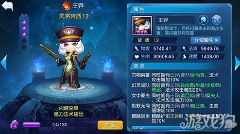 网友热议：天天幻灵武将王异深度角色解析及技能属性全剖析