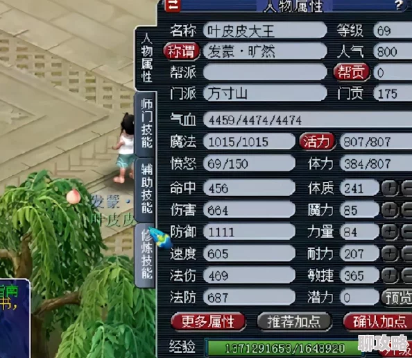 梦幻西游手游：卡69方寸高手点评加点与装备选择推荐指南