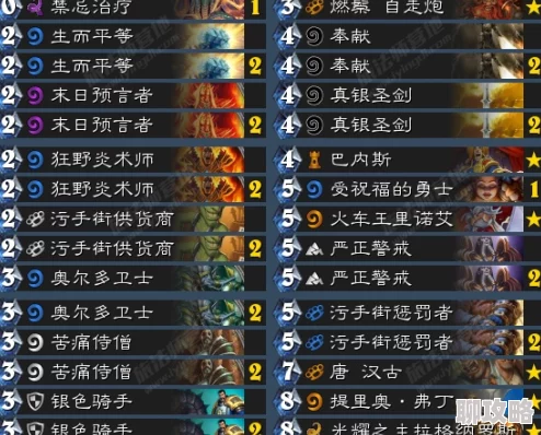 炉石传说外服热议:污手中速骑卡组深度分享,火车王OTK战术获网友高赞 炉石传说外服热议:污手中速骑卡组深度分享,火车王OTK战术获网友高赞