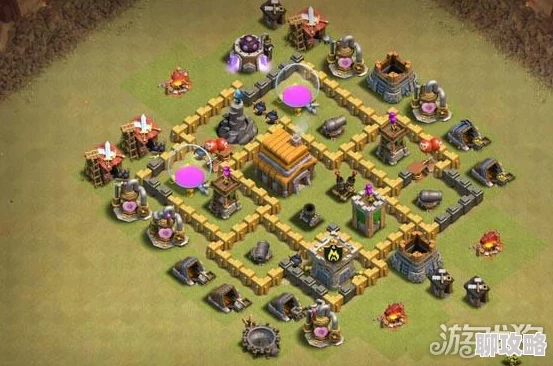 部落冲突九本部落战七大新阵揭秘：网友热评基地对称治愈系布局