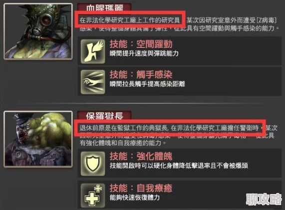 生化感染游戏最强职业排行：网友热议哪个角色最厉害？
