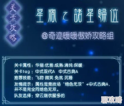 网友热评：奇迹暖暖满天繁星诸星归位各部件顶配全攻略解析