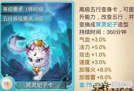 2025年大话西游手游负敏女鬼最强变身卡推荐与解析