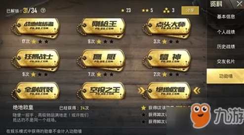 2025年和平精英勋章大全：热门成就与最新勋章解锁指南