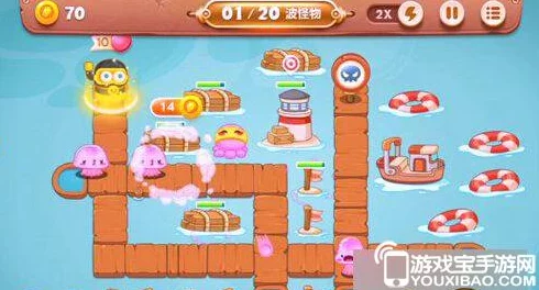 2025年热门策略分享：保卫萝卜3码头第1关高效通关教程，炮塔船锚伤害最大化攻略